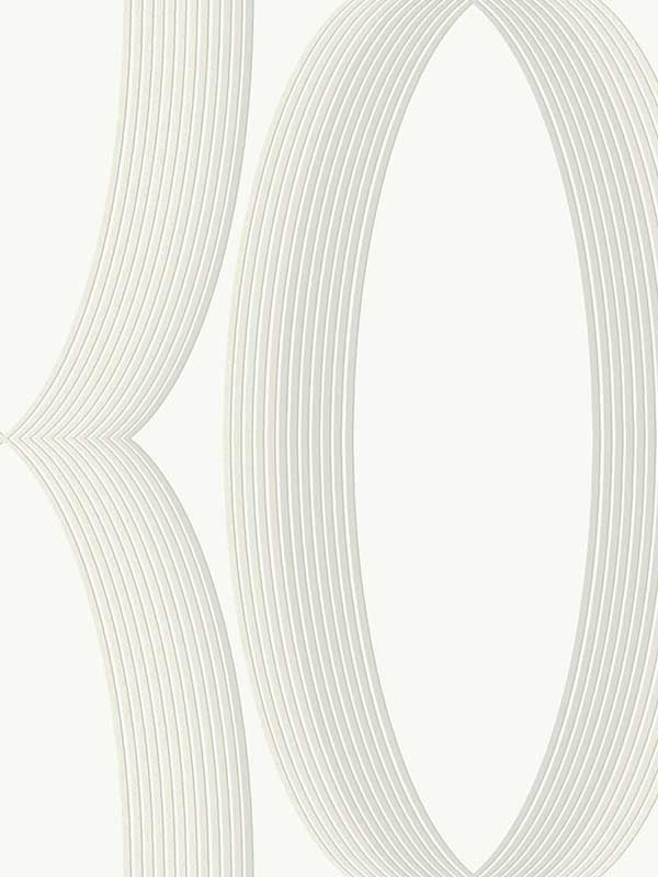 Progression Ogee wallpaper in white color - pattern number EV3981 - by Candice Olson in the Casual Elegance collection