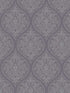 Emporium Ogee fabric in purple and silver color - pattern number 7008 - by Galerie in the Emporium collection