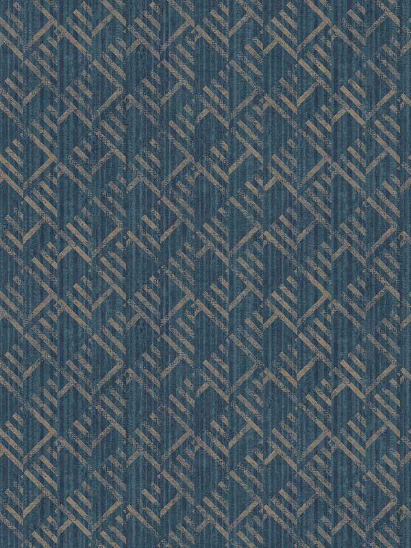 Block Flock wallpaper in navy color - pattern number G56582 - by Galerie in the TexStyle collection