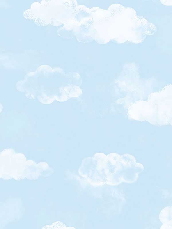 Cloud fabric in blue color - pattern number G78359 - by Galerie in the Tiny Tots 2 collection