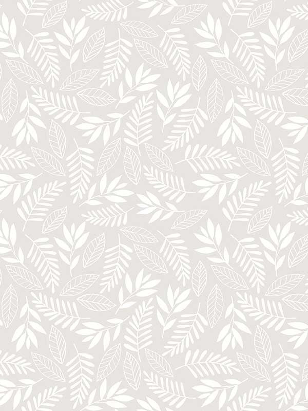 Koala Leaf wallpaper in greige color - pattern number G78380 - by Galerie in the Tiny Tots 2 collection