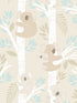 Koalas fabric in beige turquoise glitter color - pattern number G78384 - by Galerie in the Tiny Tots 2 collection