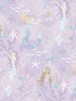 Mermaids fabric in purple turquoise glitter color - pattern number G78391 - by Galerie in the Tiny Tots 2 collection
