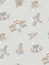 Spaceships fabric in greige tan glitter color - pattern number G78412 - by Galerie in the Tiny Tots 2 collection