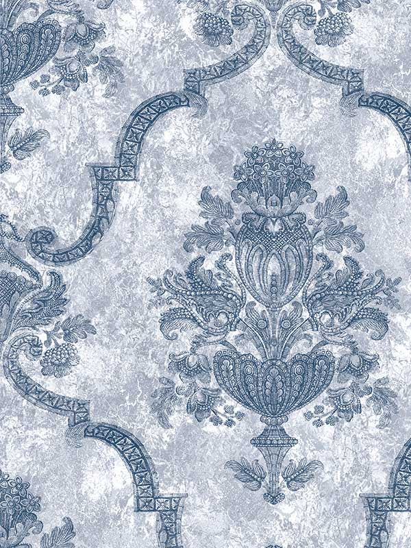 Porto fabric in delft blue color - pattern number 26855 - by Galerie in the Azulejo collection