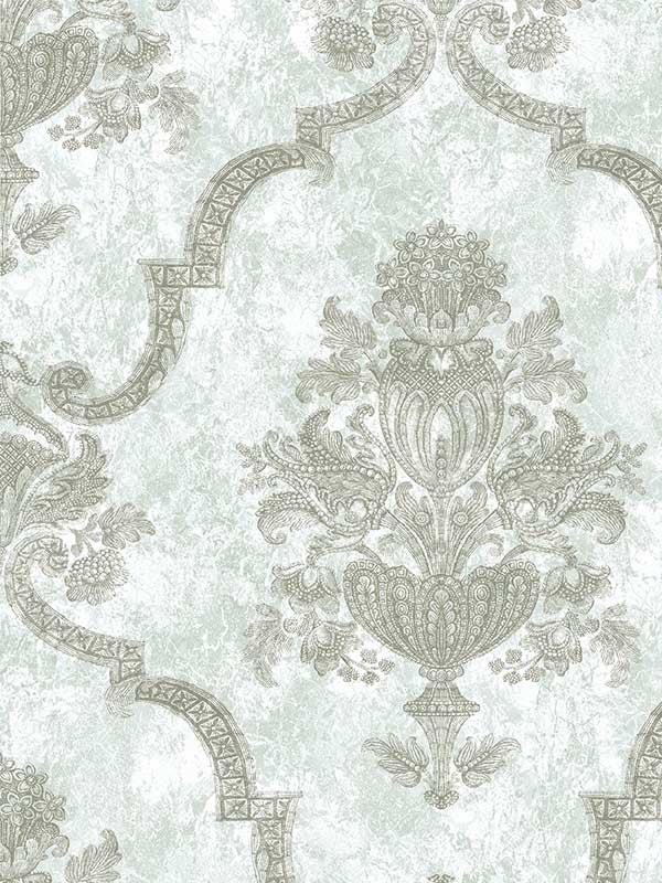 Porto fabric in frost mint color - pattern number 26883 - by Galerie in the Azulejo collection