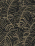 Broadleaf fabric in black light ochre color - pattern number G78301 - by Galerie in the Bazaar collection