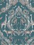 Menagerie fabric in teal color - pattern number G78313 - by Galerie in the Bazaar collection
