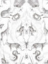 Menagerie fabric in white greys color - pattern number G78314 - by Galerie in the Bazaar collection