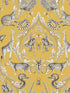 Menagerie fabric in yellow color - pattern number G78315 - by Galerie in the Bazaar collection