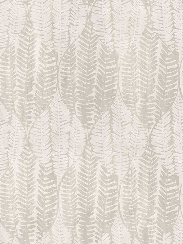 Wasabi Leaves wallpaper in taupe color - pattern number G78340 - by Galerie in the Bazaar collection