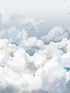 Clouds 4 Panel fabric in sky blue color - pattern number 26782 - by Galerie in the Crafted collection