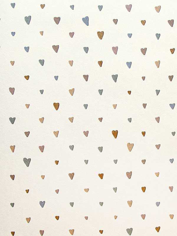 Glitter Coloured Hearts fabric in pearl color - pattern number 26814 - by Galerie in the Great Kids collection