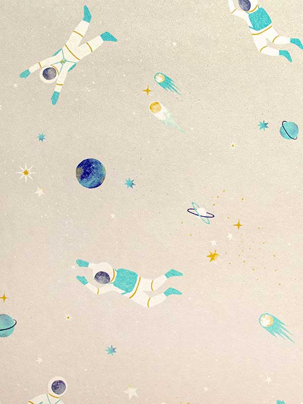 Space fabric in dark beige color - pattern number 26831 - by Galerie in the Great Kids collection