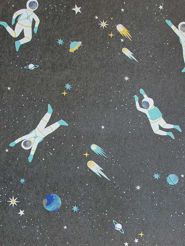 Space fabric in space blue color - pattern number 26833 - by Galerie in the Great Kids collection