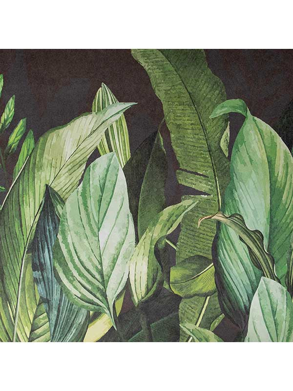 Tropical Forest 4 Panel fabric in blackberry color - pattern number 18002 - by Galerie in the Tropical collection
