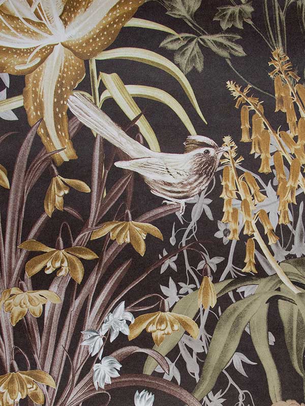 Moorea wallpaper in walnut color - pattern number 26729 - by Galerie in the Tropical collection