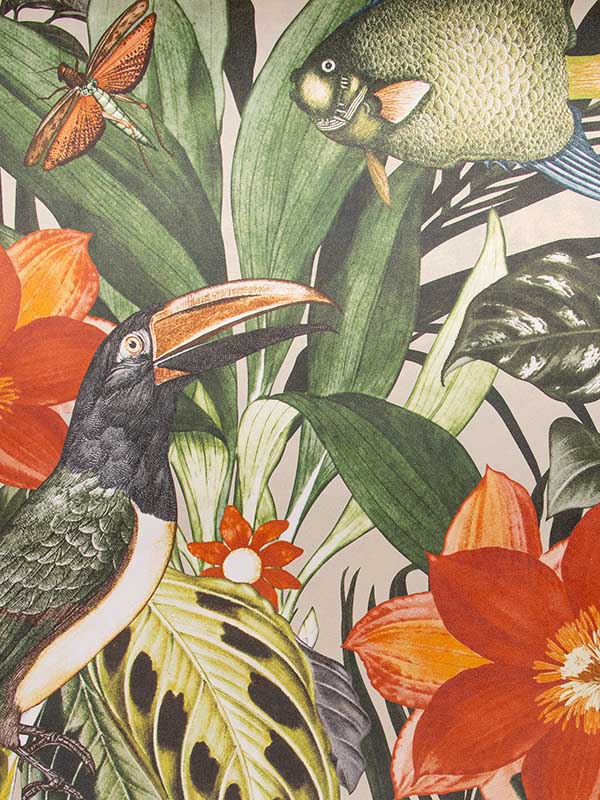 Palau wallpaper in avocado color - pattern number 26747 - by Galerie in the Tropical collection