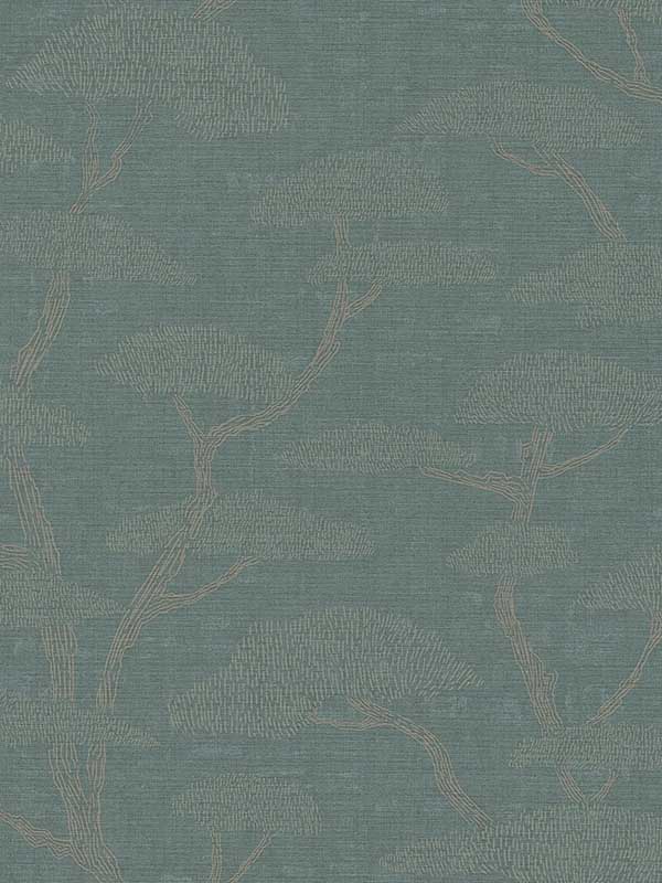Chinoiserie Tree Motif fabric in green color - pattern number FS72000 - by Galerie in the Fusion collection