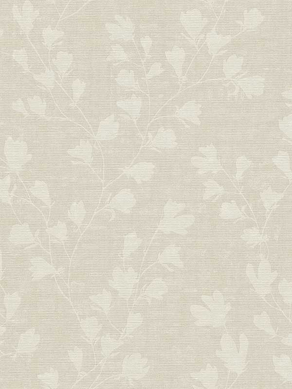 Floral Trail Motif fabric in cream beige color - pattern number FS72011 - by Galerie in the Fusion collection