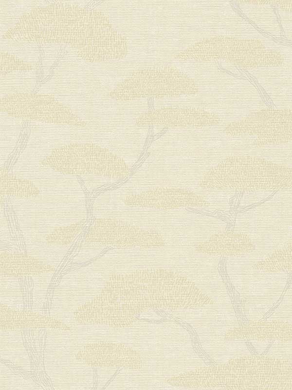 Chinoiserie Tree Motif fabric in beige brown color - pattern number FS72026 - by Galerie in the Fusion collection