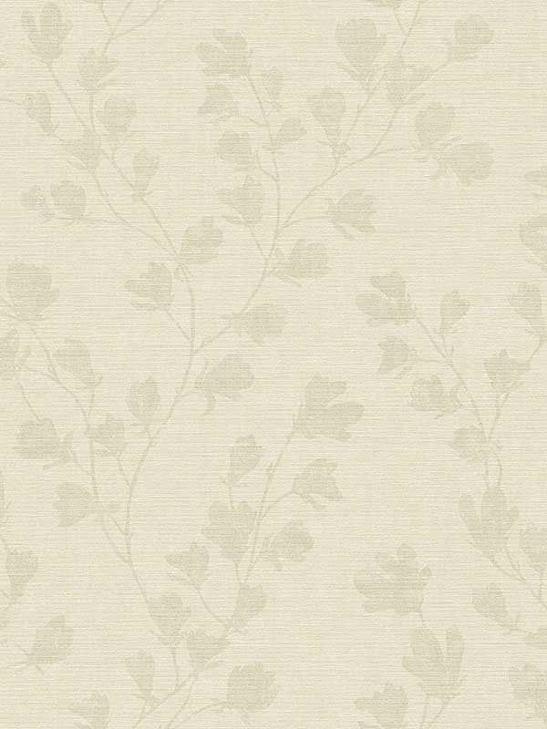 Floral Trail Motif fabric in taupe beige color - pattern number FS72035 - by Galerie in the Fusion collection