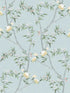 Chinoiserie fabric in blue color - pattern number 19001 - by Galerie in the Spring Blossom collection