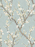 Sakura Tree fabric in green color - pattern number 19031 - by Galerie in the Spring Blossom collection