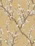 Sakura Tree fabric in yellow color - pattern number 19032 - by Galerie in the Spring Blossom collection
