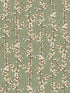 Sakura Row fabric in green color - pattern number 19044 - by Galerie in the Spring Blossom collection