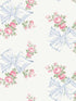 Rosa Beaux Large Bow Spot wallpaper in pastel blue color - pattern number AST4113 - by A Street Prints in the Love Shack Fancy collection