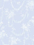 Chandelier Gates Gem Floral Drape fabric in blue gemstone color - pattern number AST4170 - by A Street Prints in the Love Shack Fancy collection