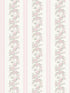 Mari Wreath Floral Stripe fabric in pastel peach color - pattern number AST4649 - by A Street Prints in the Love Shack Fancy collection