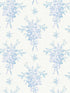 Rosie Arrangements Bouquet Toss fabric in icey winters color - pattern number AST4651 - by A Street Prints in the Love Shack Fancy collection