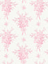 Rosie Arrangements Bouquet Toss wallpaper in kiss pink color - pattern number AST4652 - by A Street Prints in the Love Shack Fancy collection