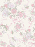 Cabbage Rose Bow Ribbons and Roses fabric in pretty in pink color - pattern number AST4653 - by A Street Prints in the Love Shack Fancy collection