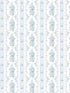 Dreamy Days Stripe and Floral fabric in sweet blue color - pattern number AST6087 - by A Street Prints in the Love Shack Fancy collection