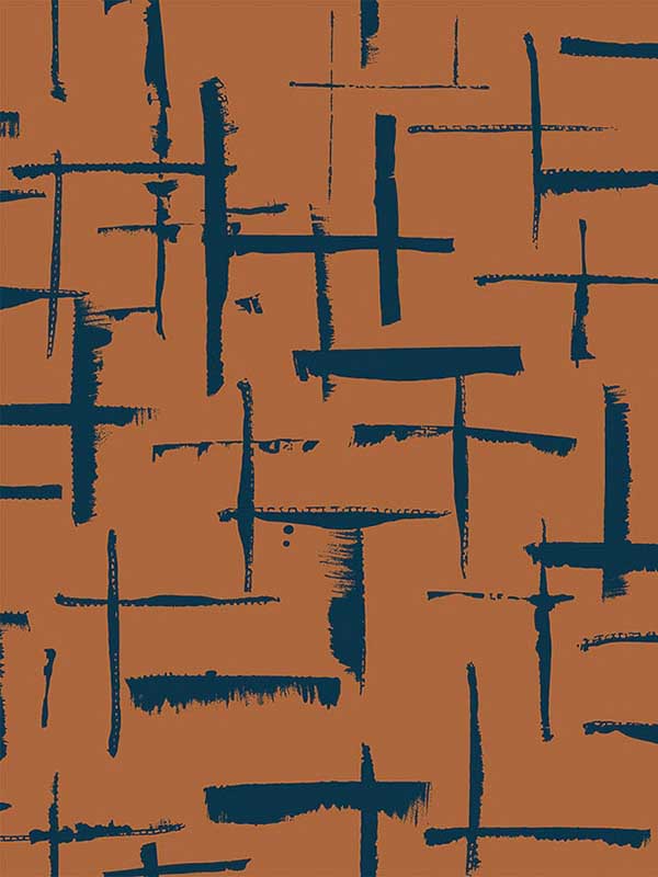 Incrociato Abstract fabric in autumn color - pattern number EG10305 - by Seabrook in the Geometric Textures by Etten Studios collection