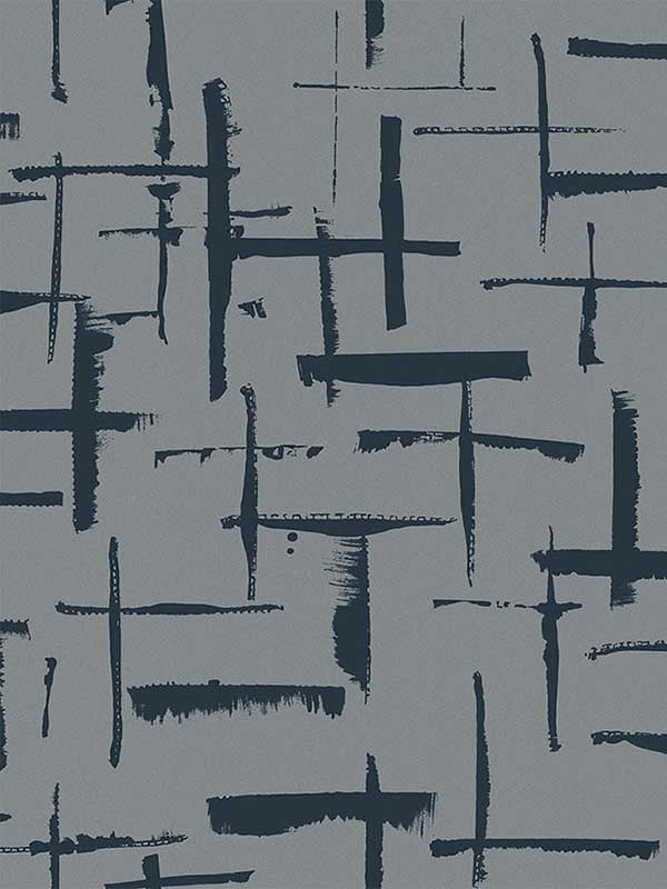 Incrociato Abstract fabric in silver lining color - pattern number EG10312 - by Seabrook in the Geometric Textures by Etten Studios collection