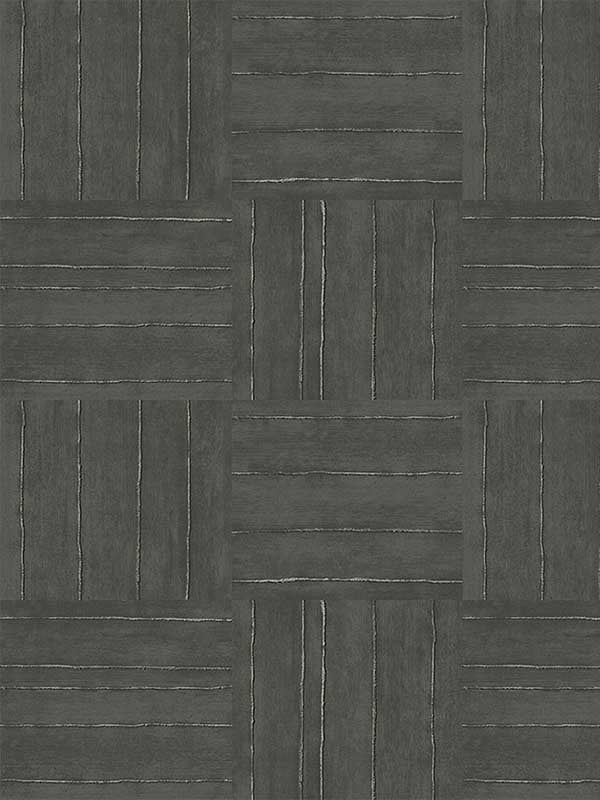 Plaza Geometric fabric in gunmetal color - pattern number EG10418 - by Seabrook in the Geometric Textures by Etten Studios collection