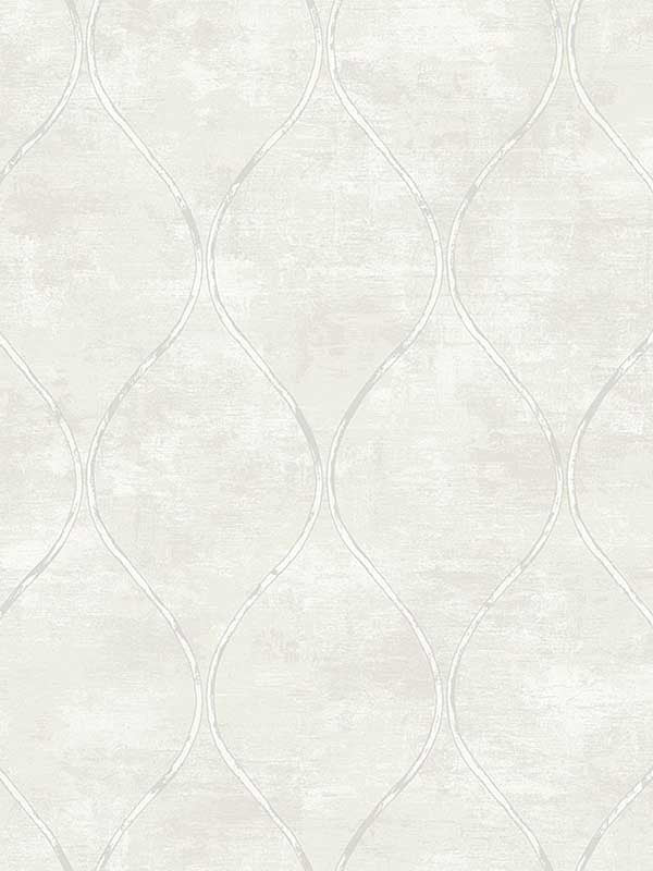 Ellisse Ogee wallpaper in ice age color - pattern number EG10800 - by Seabrook in the Geometric Textures by Etten Studios collection