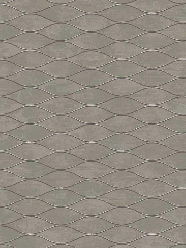 Piccola Ogee Geometric wallpaper in taupe color - pattern number EG11107 - by Seabrook in the Geometric Textures by Etten Studios collection