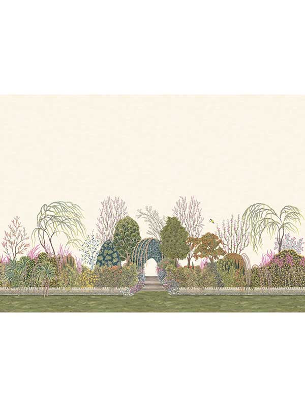 Reverie 8 Panel fabric in dawn color - pattern number 120/4011.CS.0 - by Cole and Son in the Gardens Vol I collection
