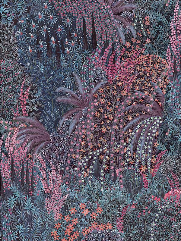 Cascade fabric in violet color - pattern number 120/5017.CS.0 - by Cole and Son in the Gardens Vol I collection