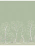 Seasonal Woods 6 Panel fabric in olive color - pattern number 120/6021.CS.0 - by Cole and Son in the Gardens Vol I collection