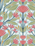 Carmela Folk Floral wallpaper in summer garden color - pattern number SC20604 - by Seabrook in the Summer House Seabrook collection