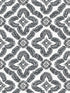 Talia Botanical Medallion wallpaper in black and white color - pattern number SC21300 - by Seabrook in the Summer House Seabrook collection