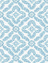 Talia Botanical Medallion wallpaper in breezy blue color - pattern number SC21302 - by Seabrook in the Summer House Seabrook collection
