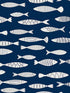 Bay Fish wallpaper in deep seas color - pattern number SC21512 - by Seabrook in the Summer House Seabrook collection