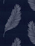 Tossed Palm Sisal Grasscloth wallpaper in midnight blue color - pattern number SC21602 - by Seabrook in the Summer House Seabrook collection